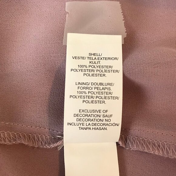 Lucky Brand Lilac Sheer With Lace Beautiful Sleeveless Blouse Size M - Picture 7 of 7